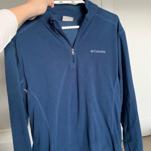 Navy Blue Columbia Quarterzip - Picture 1 of 2